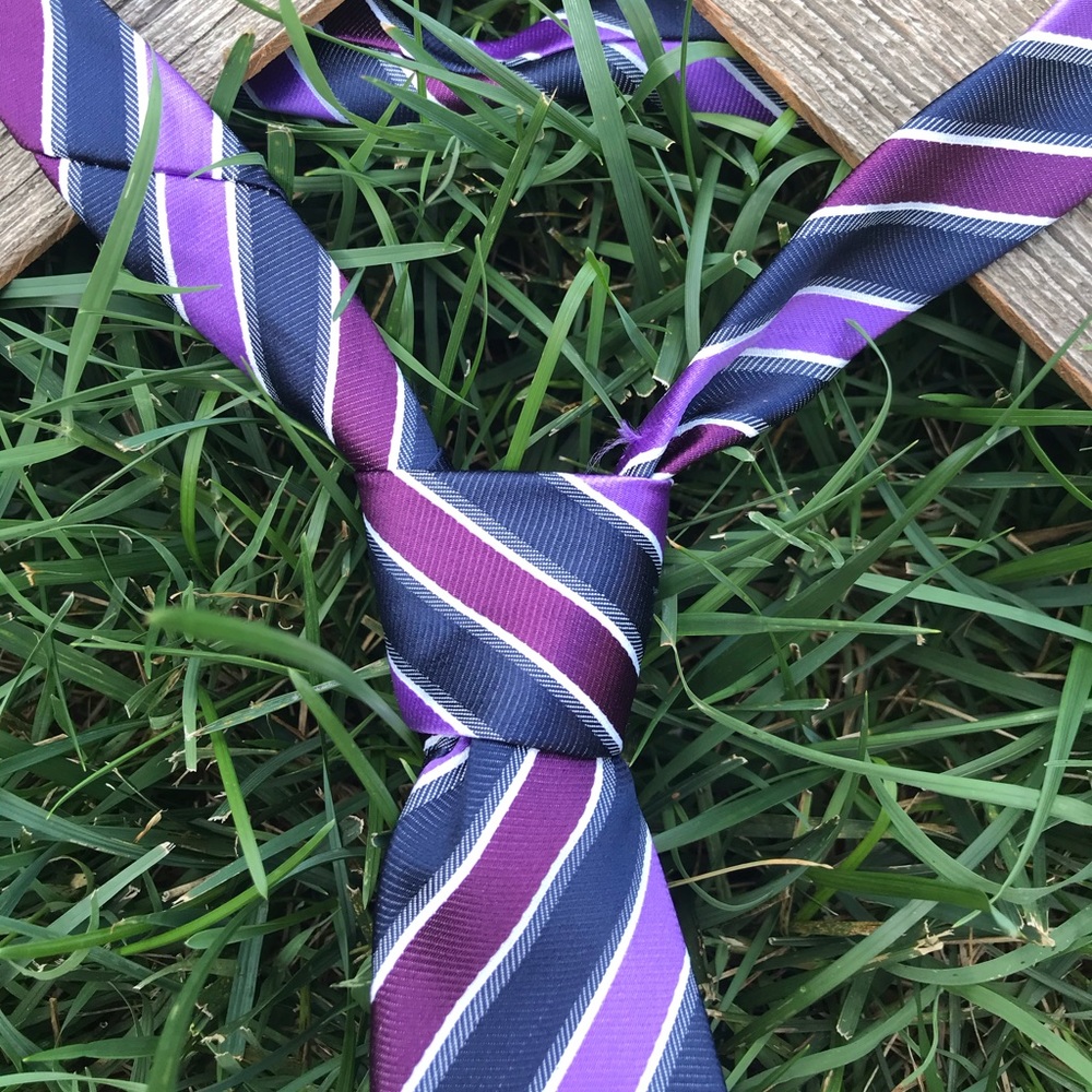 Rossi Bianco Striped Necktie